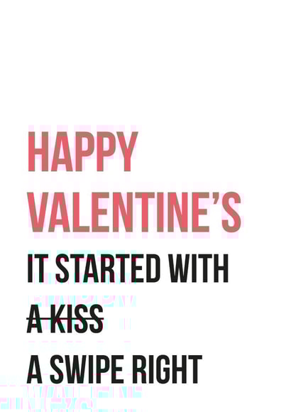 started kiss Valentines Day Card 17505 created by Graphic Print Company