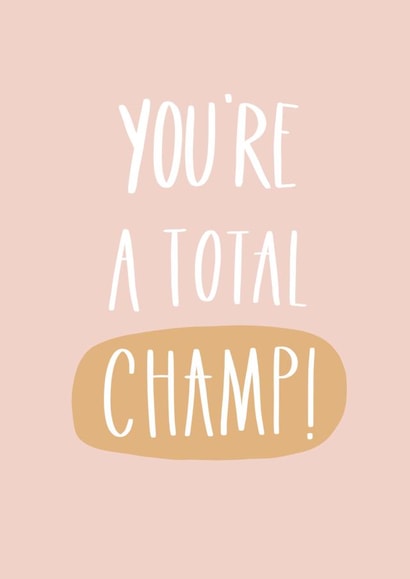 total champ Congratulations Card 20358 created by Jenni Ahlberg - Jeah Design