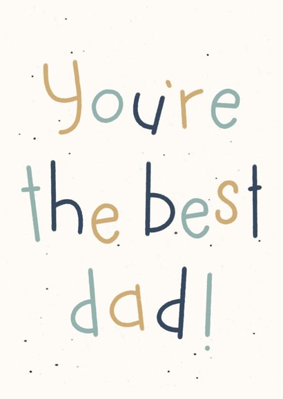 Hand-lettered Card for Dad created by Jenni Ahlberg - Jeah Design