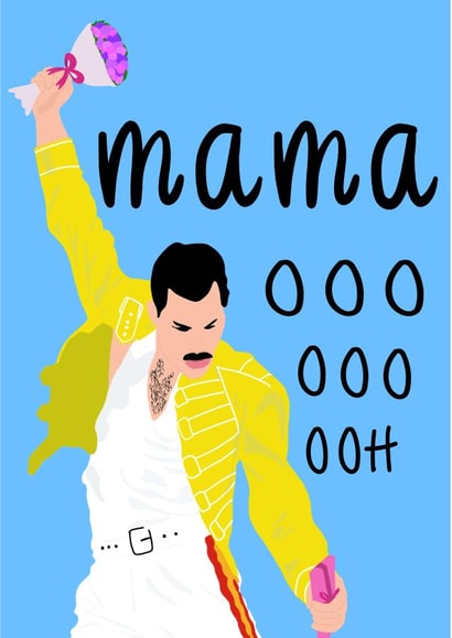 queen freddie mercury Mothers Day Card 15291 created by Lucy