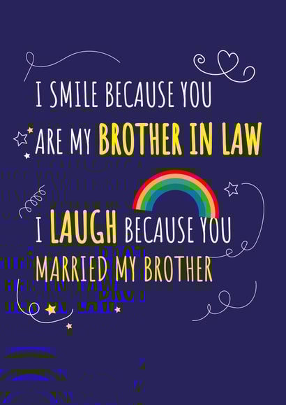 Send this Cheeky Birthday Card to your Brother in Law created by Yeti Design