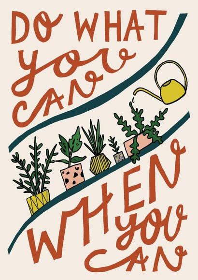 plant do what you can Good Luck Card 20355 created by Hazel Nicholls