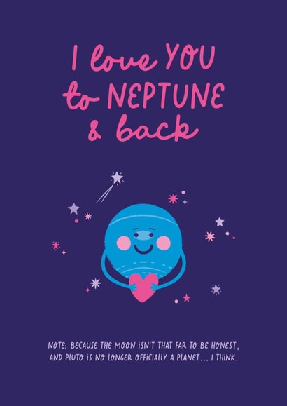 I Love You to Neptune & Back Card created by Isle of Design