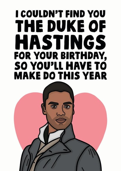 bridgerton netflix Birthday Card 13307 created by Studio Doodles