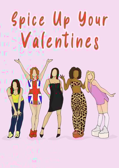 spice girls spice up your Valentines Day Card 16886 created by LEORAS ATTIC