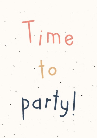 Time to Birthday Card 20360 created by Jenni Ahlberg - Jeah Design