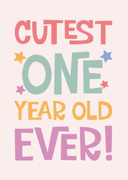 First Birthday Card created by Poppy Lane