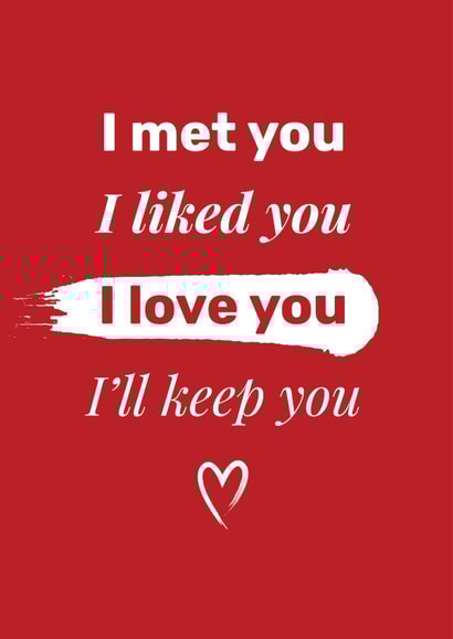 met you Valentines Day Card 14625 created by Victoria Thomas