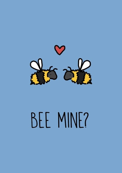 bee mine Valentines Day Card 10225 created by Emma Moules