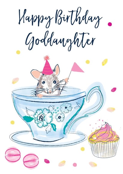 goddaughter Flag Birthday Card 9612 created by Katie Phythian Design