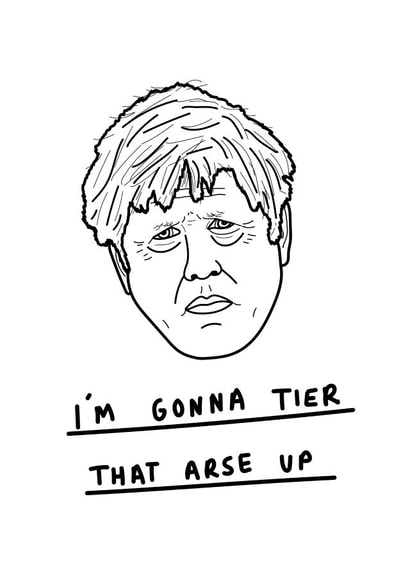 bj boris johnson Valentines Day Card 36824 created by George The Cardmaker