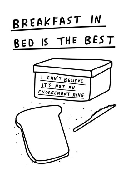 breakfast bed Anniversary Card 36825 created by George The Cardmaker