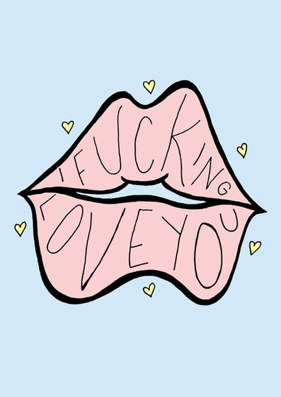 fucking rude Valentines Day Card 46850 created by Rebecca Sneddon