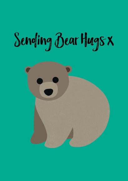 wild bear Sympathy Card 10726 created by Chameleon and Co