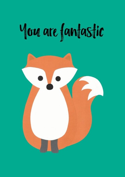 fantastic fox Love & Friendship Card 10728 created by Chameleon and Co