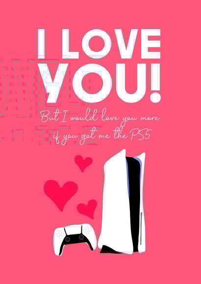 love  playstation Valentines Day Card 15834 created by WillyBee