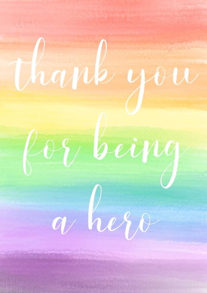 Hero Rainbow Card 46860 created by Rebecca Ensor