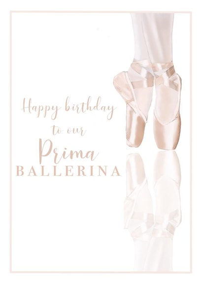 Prima Ballerina Birthday Card 46862 created by Rebecca Ensor