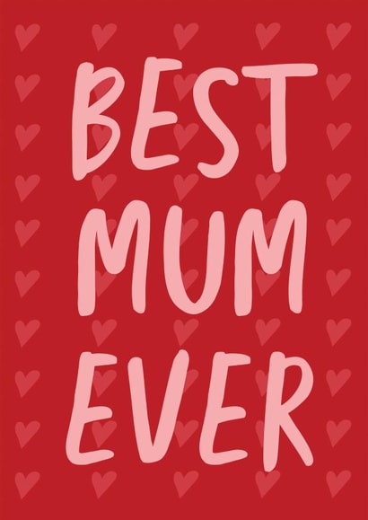 Best mum Mothers Day Card 46341 created by @tikkled.pink