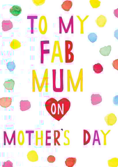 fab mum Mothers Day Card 42485 created by Earlybird