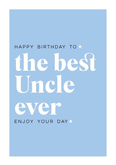 best uncle Birthday Card 2874 created by Always Sparkle