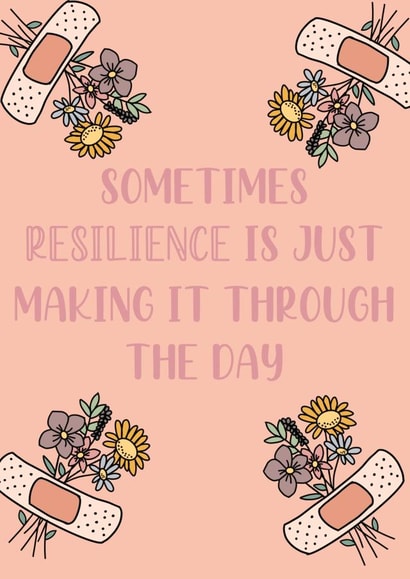 plasters flowers Thinking of you Card 21193 created by Wheelie Cool Creations