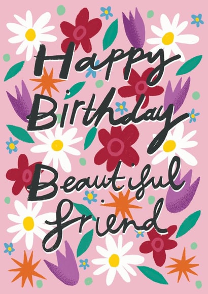 Flowers Cute Birthday Card 17392 created by @AimeeStevens.Design