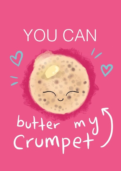 Crumpet hearts Valentines Day Card 41867 created by Hannah Gabriel