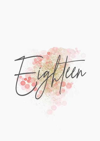 eighteen eighteenth Birthday Card 19181 created by KarenCharlton