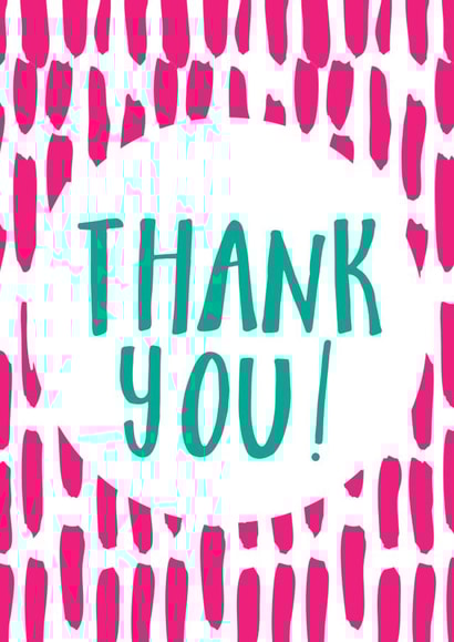 Bright Thank You Card created by Russet and Gray
