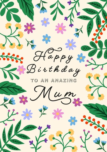 MUM CUTE Birthday Card 1793 created by Kamiya Chirodian