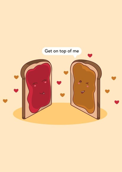 jam toast Valentines Day Card 46890 created by Kavita Bradshaw