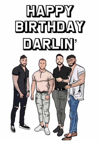 4 lads lads Birthday Card 18939 created by Doublea