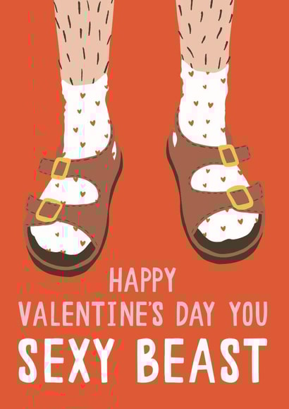 Socks & Sandals Valentine's Card created by Jessica Harvey