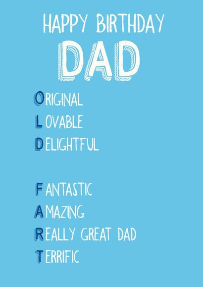 dad father Birthday Card 20773 created by Art Thunderclap