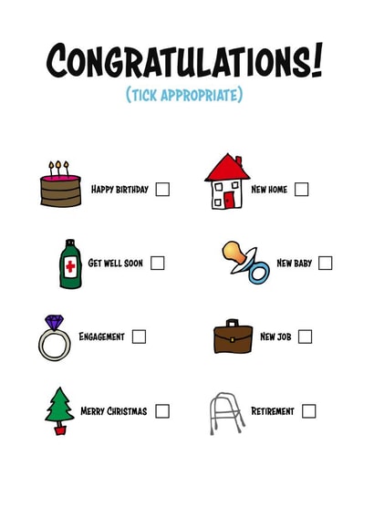 Tick Appropriate Card For Every Occasion created by Sassy Sarah