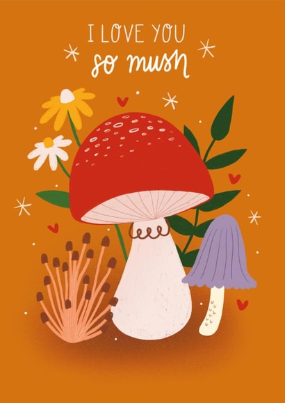 mushroom toad Valentines Day Card 13756 created by Jazmin Carter