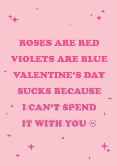 roses are red violets are blue Valentines Day Card 40710 created by YOB & YAG