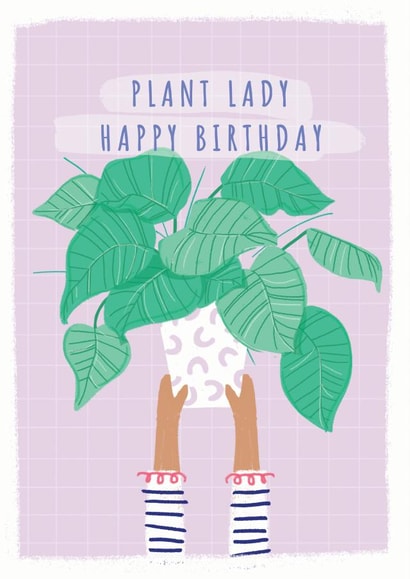 plants plant lady Birthday Card 20643 created by Little Mono