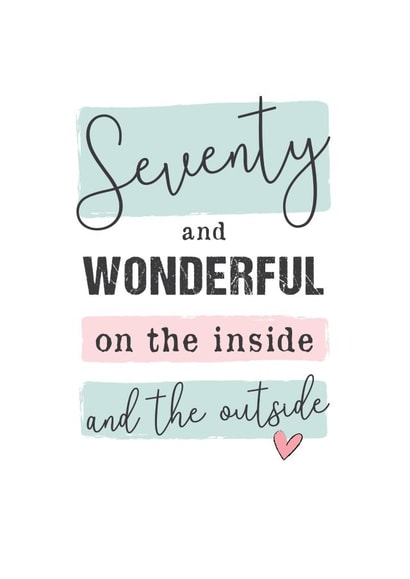 seventy seventieth Birthday Card 15258 created by Mad Philomena