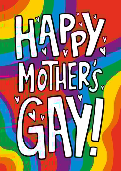 Happy Mothers Gay Pun Card created by TeePee Creations