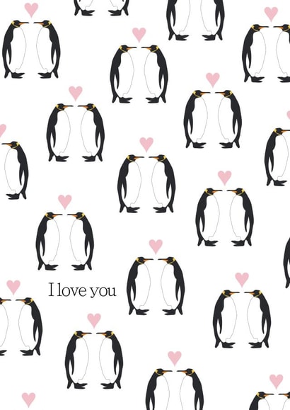 Penguins in Love Card created by Victoria Grace Designs
