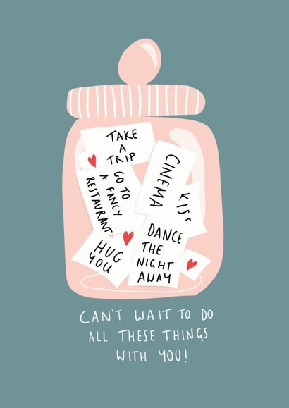 MISS YOU CINEMA Valentines Day Card 20526 created by NICHOLA COWDERY ILLUSTRATIONS 