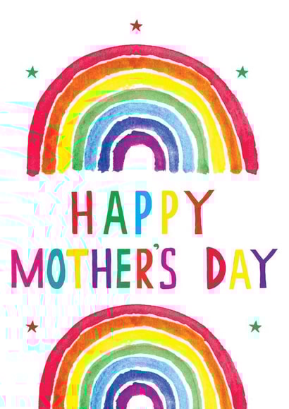 rainbow colourful Mothers Day Card 17740 created by Earlybird