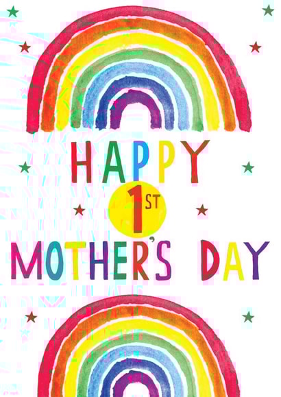 rainbow star Mothers Day Card 42487 created by Earlybird