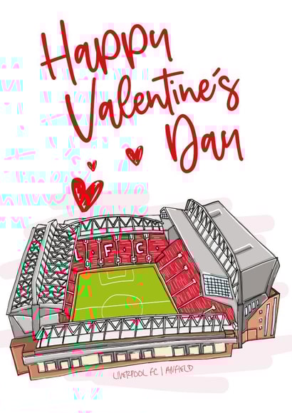 liverpool liverpool fc Valentines Day Card 46966 created by Moo & Snip