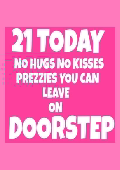 21 today Birthday Card 13544 created by RASAR