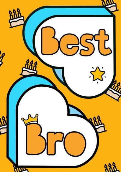 Best Bro Birthday Card created by Lisa Wardle