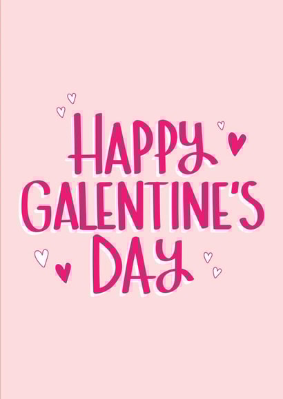 best friends galentines Valentines Day Card 10785 created by Print is the New Black