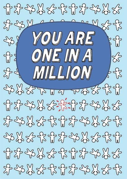 one in a million one of a kind Love & Friendship Card 21240 created by Rachel Russell